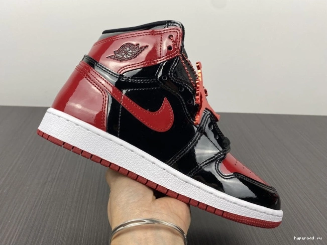 Bred Patent 1 OG Air High Jordan 555088-063 0726